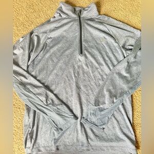 The North Face Men’s Light Blueish-Gray Quarter-Zip Pullover